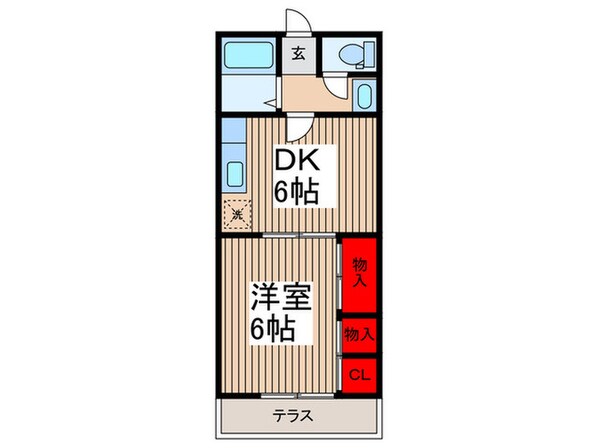 メゾンコスモスの物件間取画像